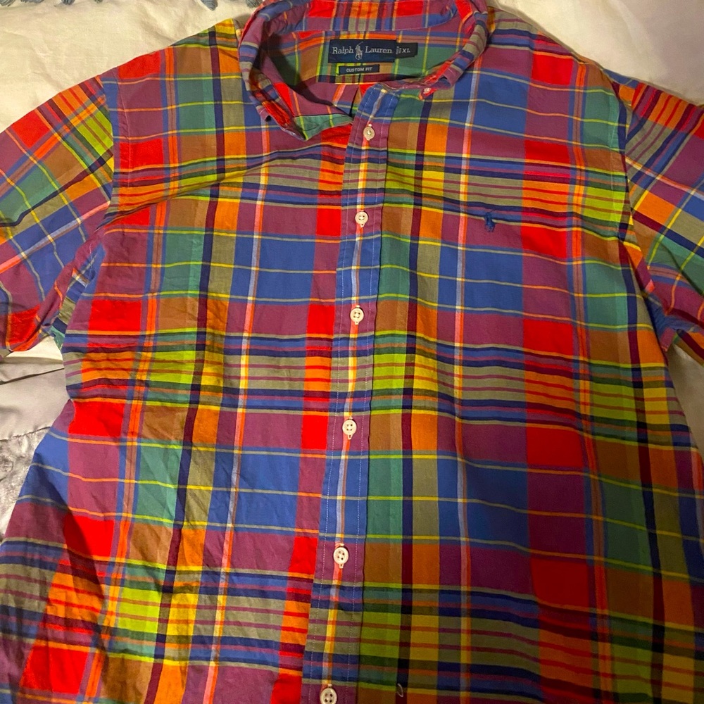 Men’s Ralph Lauren custom fit button down size XL